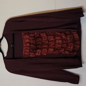Apt 9 Plumb Cardigan Sweater